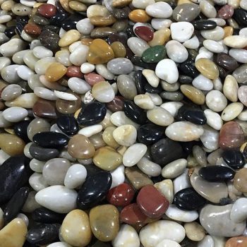 High Polished Mixed Natural Stone Top Quality Aquarium River Pebble Stone For Pools Landscaping